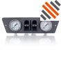 Renault Master X62 Manometer paneel Ø 40 mm 2-weg Systeem mat grijs | Hulpluchtvering