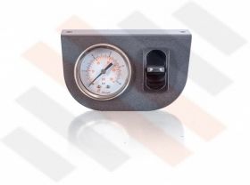 Manometer set Ø 40 mm enkel | Hulpluchtvering Universeel Mat Grijs