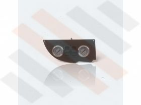 Fiat Ducato | Citroën Jumper | Peugeot Boxer X250/X290 Manometer panel Ø 40 mm 2-way system Matt Black | with paddle switches
