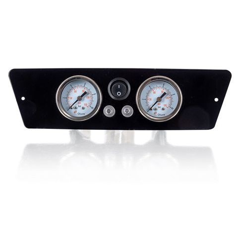 Renault Master X62 Manometer paneel Ø 40 mm 2-weg Systeem zwart | Hulpluchtvering